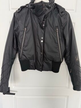 Spyder Black Women's Bomber Jacket with Zip Pockets